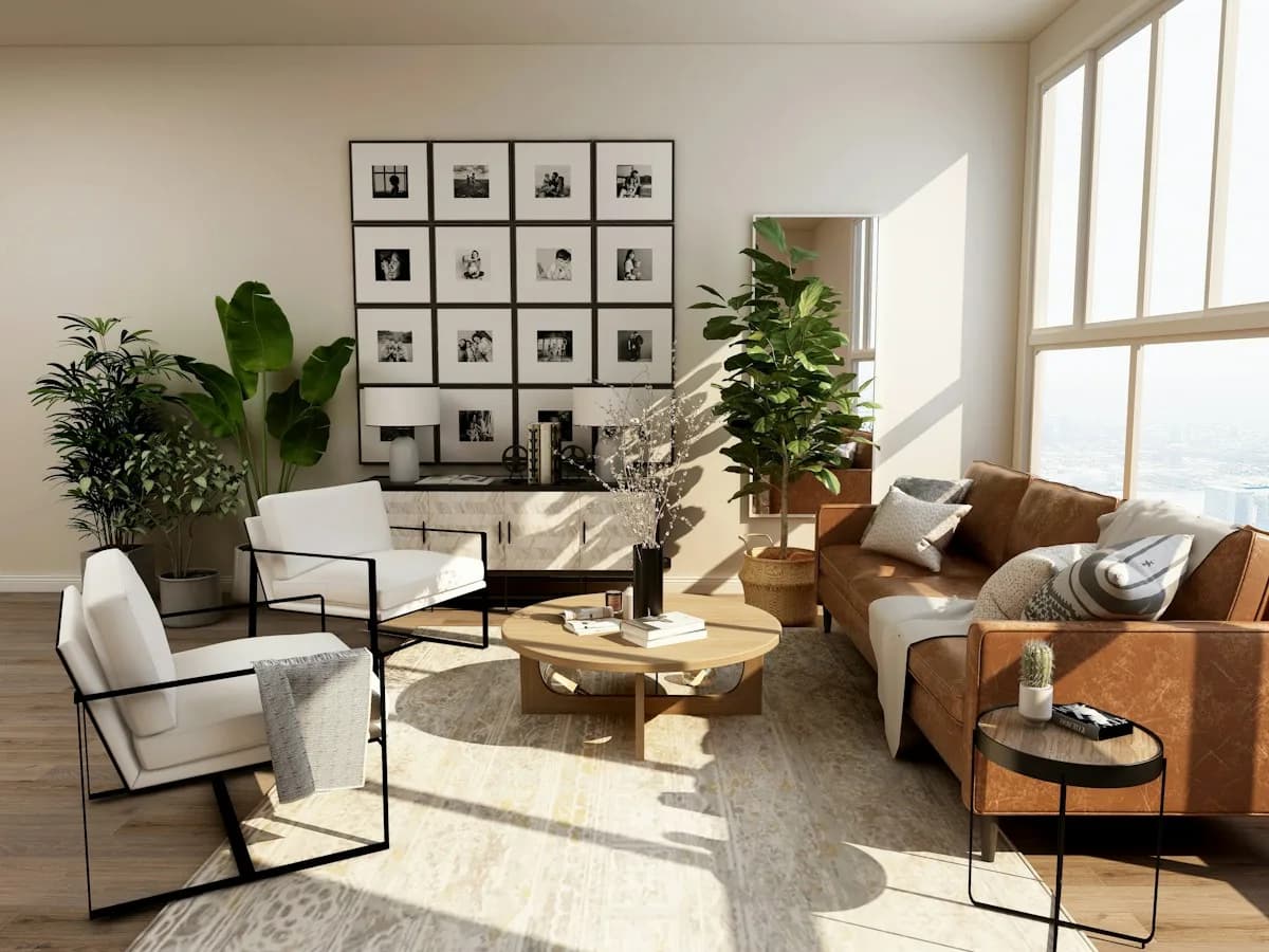 Living room — 3 BHK in Action Area I, Kolkata (sample image)